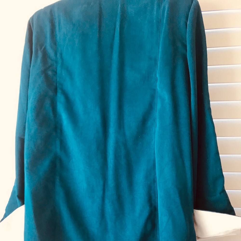1970s Open Front Blue and White Blazer - Picture 7 of 7